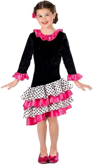 fun shack Flamenco Dress for Girls, Kids Flamenco Dancer Costume, Flamingo Dancer Costume Girls