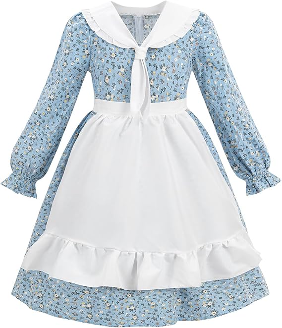 Pioneer Dress for Girls Laura Ingalls Wilder Costume Colonial Girls Costume